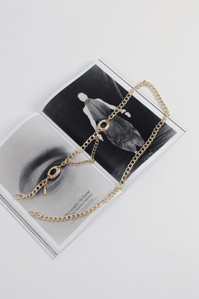 "THAT'S THE WAY" GOLD CHAIN BELT
