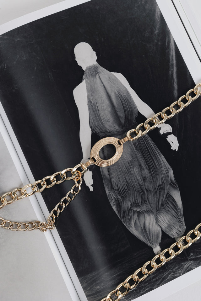 "THAT'S THE WAY" GOLD CHAIN BELT