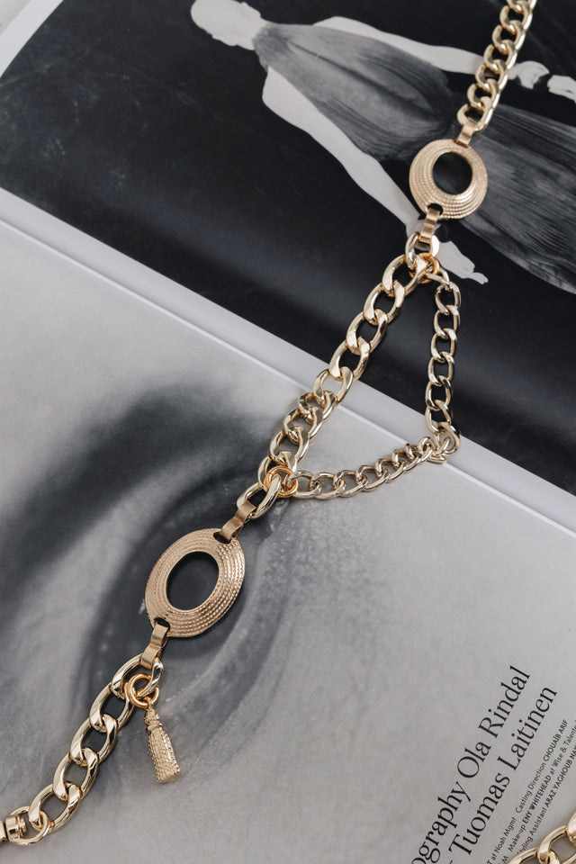 "THAT'S THE WAY" GOLD CHAIN BELT