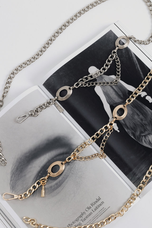 "THAT'S THE WAY" NICKEL CHAIN BELT