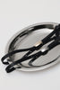 "TINY DANCER" BLACK GOLD LEATHER BELT
