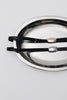 "TINY DANCER" BLACK NICKEL LEATHER BELT