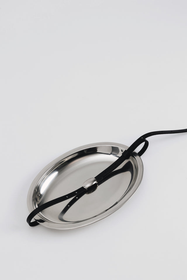 "TINY DANCER" BLACK NICKEL LEATHER BELT