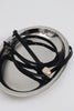 "TINY DANCER" BLACK GOLD LEATHER BELT