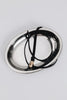 "TINY DANCER" BLACK GOLD LEATHER BELT