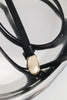 "TINY DANCER" BLACK GOLD LEATHER BELT