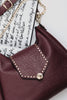 "SOMEWHERE I BELONG" CHERRY GOLD SHOULDER BAG