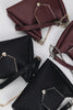 "SOMEWHERE I BELONG" BLACK NICKEL SHOULDER BAG