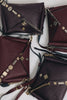 "BEAUTIFUL THINGS" DARK PLUM GOLD SHOULDER BAG