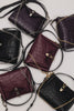 "HERE WITH ME" BLACK NICKEL SHOULDER BAG