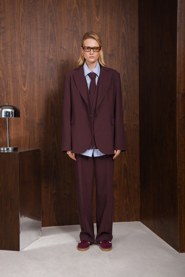 INNOCENT BLAZER |WINE PURPLE