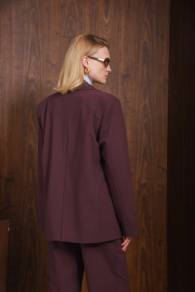 INNOCENT BLAZER |WINE PURPLE
