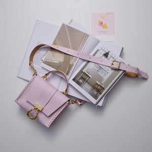 "THE GREAT ESCAPE" PINK GOLD BAG