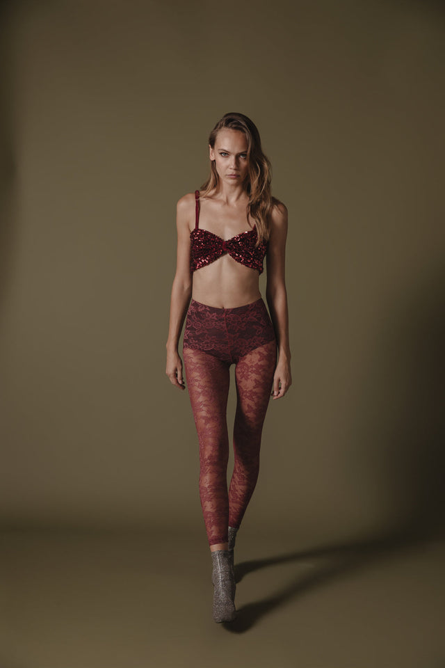 MAHPEE LEGGINGS BORDEAUX