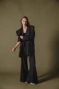 AYASHA BLAZER STRIPED BLACK