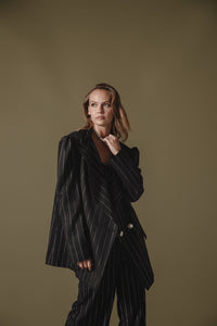 AYASHA BLAZER STRIPED BLACK