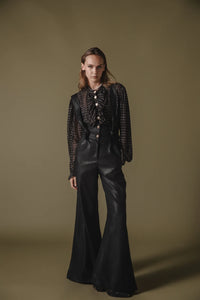 TANSY PANTS METALLIC BLACK