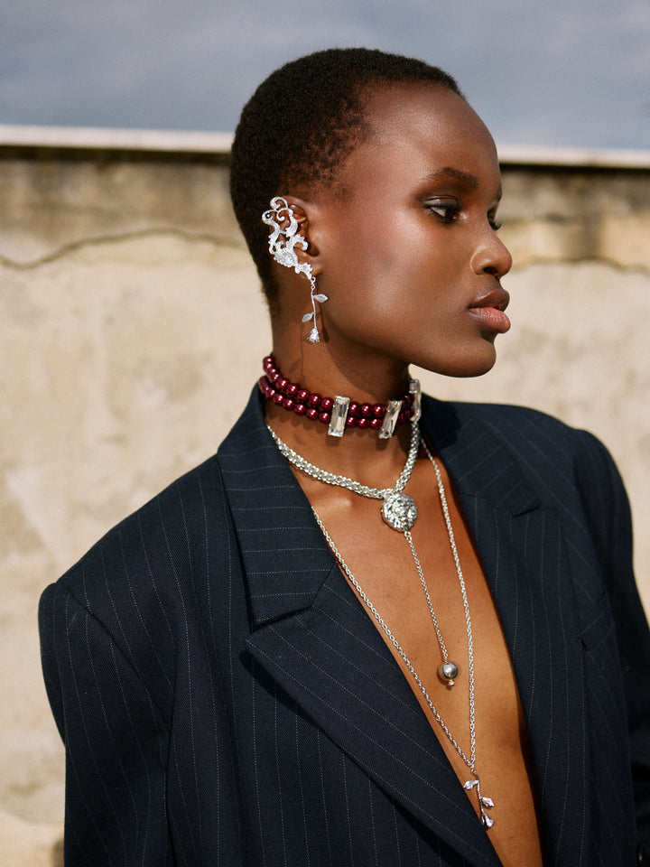 CALLA LILLY EARRINGS (silver)