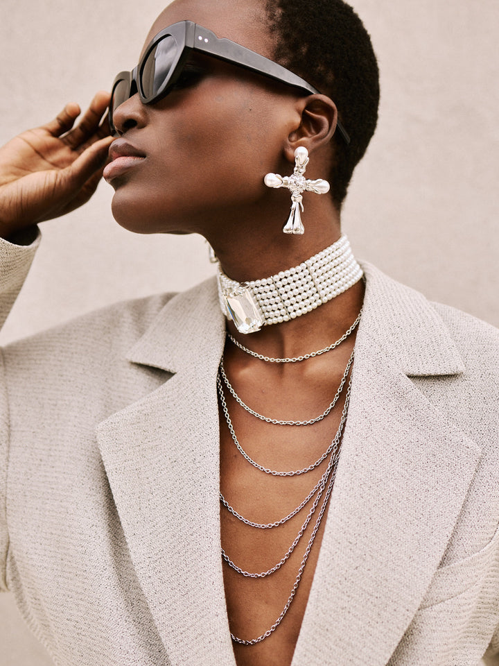 CARDINAL EARRINGS (silver)