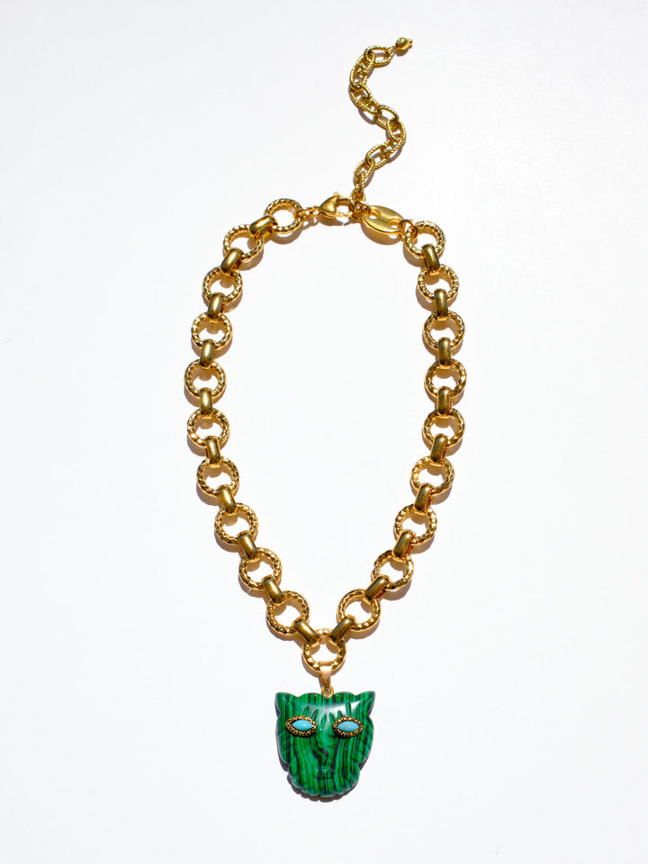 SELVA NECKLACE (malachite)