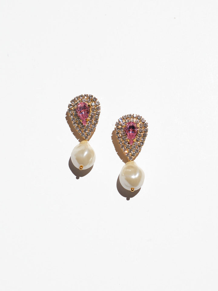 BAMBOLA EARRINGS (gold/pink)