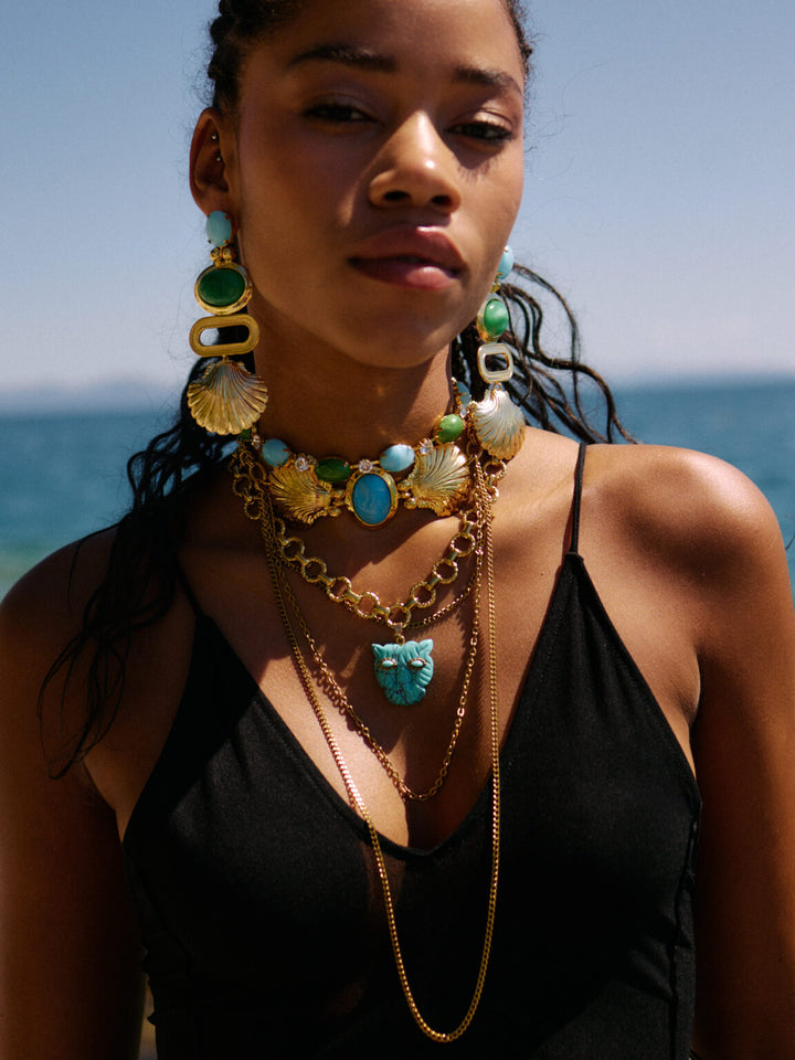 SELVA NECKLACE (turquoise)