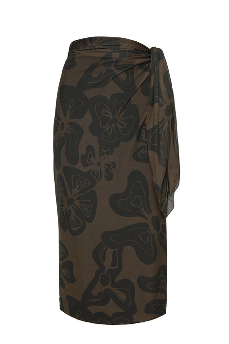 LULU BROWN LONG PAREO