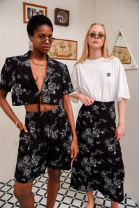 MI LUV YUH WRAP SKIRT BLACK