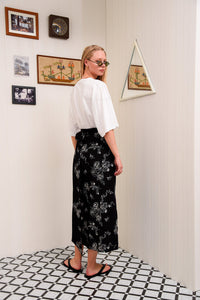 MI LUV YUH WRAP SKIRT BLACK