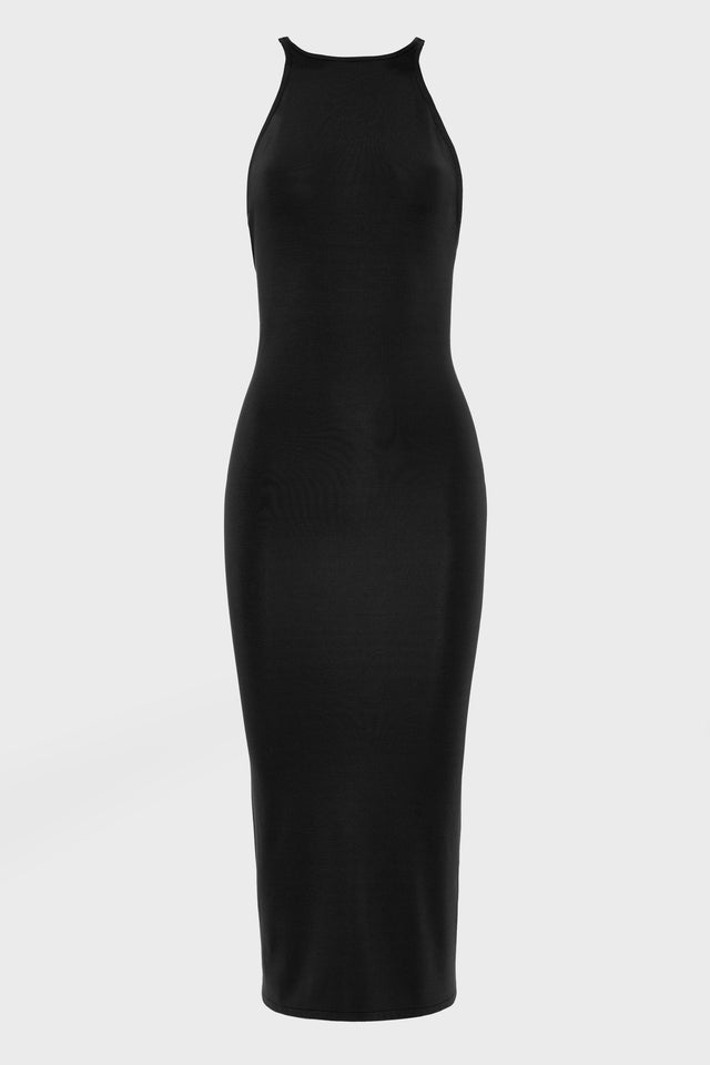 No.26 KNITTED MIDI DRESS BLACK
