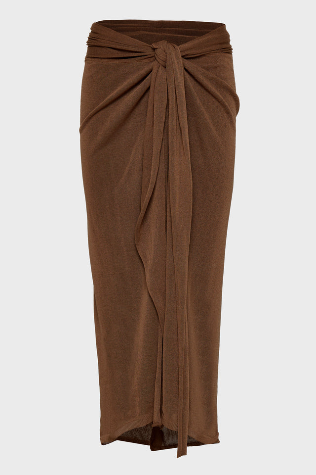 No.26 KNITTED SARONG BROWN