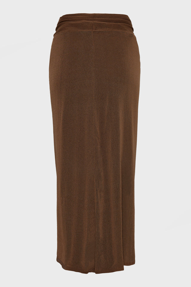 No.26 KNITTED SARONG BROWN