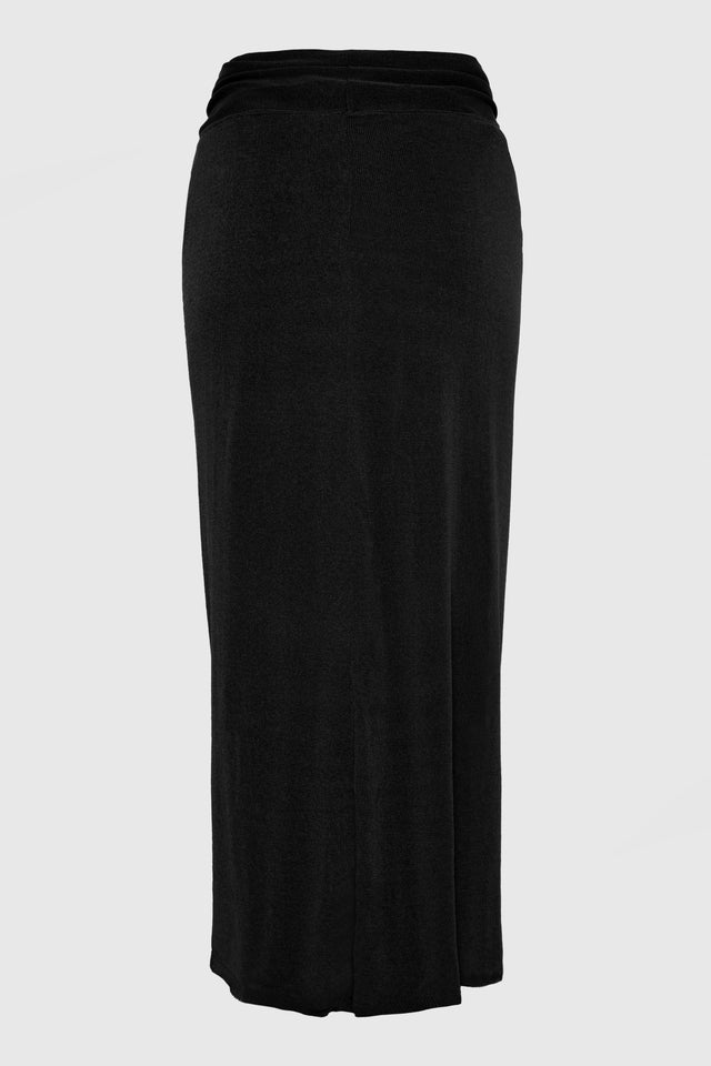 No.26 KNITTED SARONG BLACK