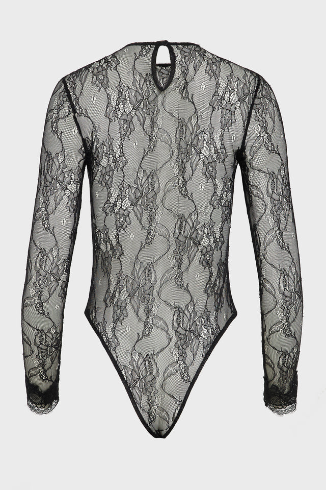 VEIL BODYSUIT BLACK