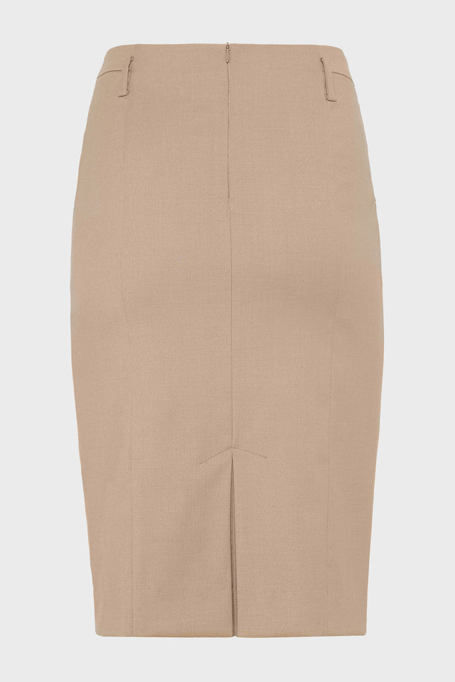 ERA MIDI SKIRT BEIGE