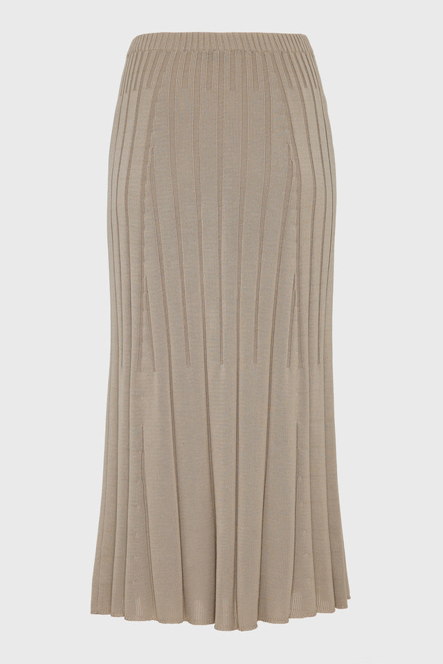 FEMME KNITTED SKIRT GREY