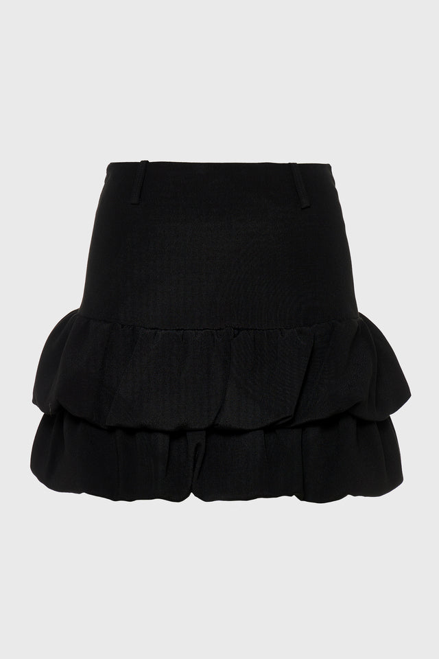 SIREN BALLOON MINI SKIRT BLACK
