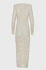 LACER MAXI DRESS ECRU