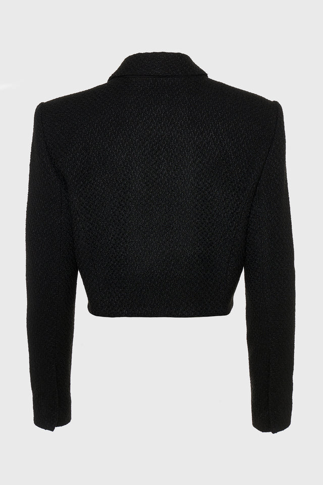 TOKYO CROPPED BLAZER BLACK
