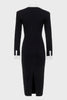 DEADLINE MAXI DRESS BLACK/WHITE