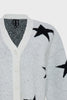 ASTROWILD KNITTED CARDIGAN WHITE/BLACK