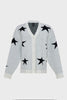 ASTROWILD KNITTED CARDIGAN WHITE/BLACK