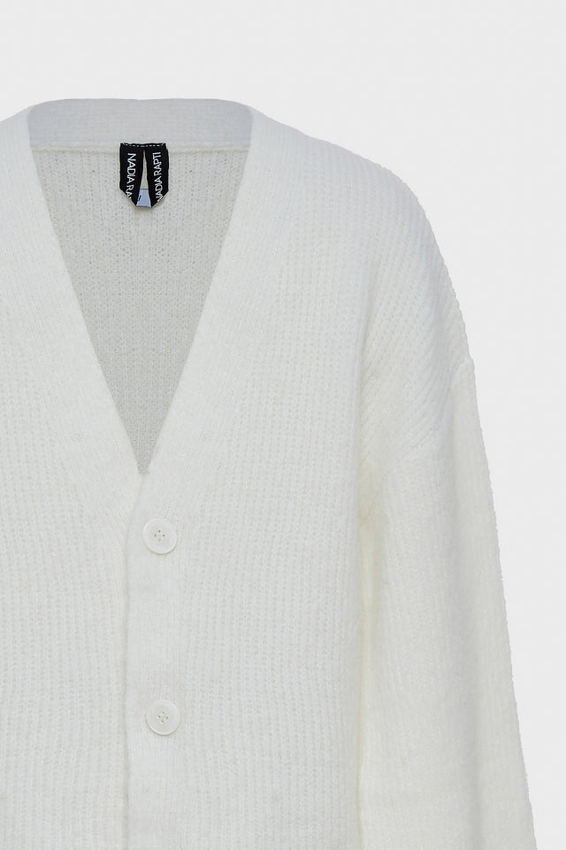 DONNA KNITTED CARDIGAN WHITE