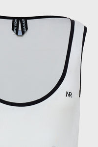 CLAUDIA SLEEVELESS BODYSUIT OFF WHITE