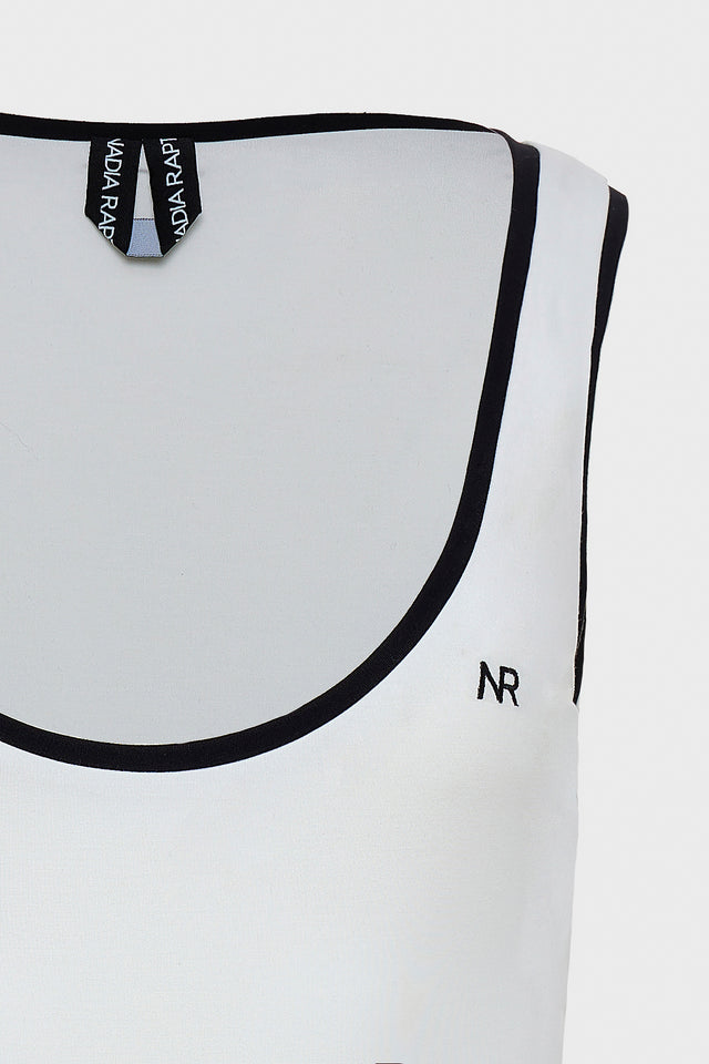 CLAUDIA SLEEVELESS BODYSUIT OFF WHITE