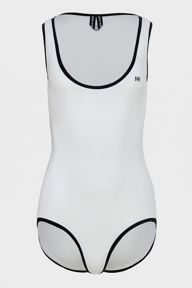 CLAUDIA SLEEVELESS BODYSUIT OFF WHITE