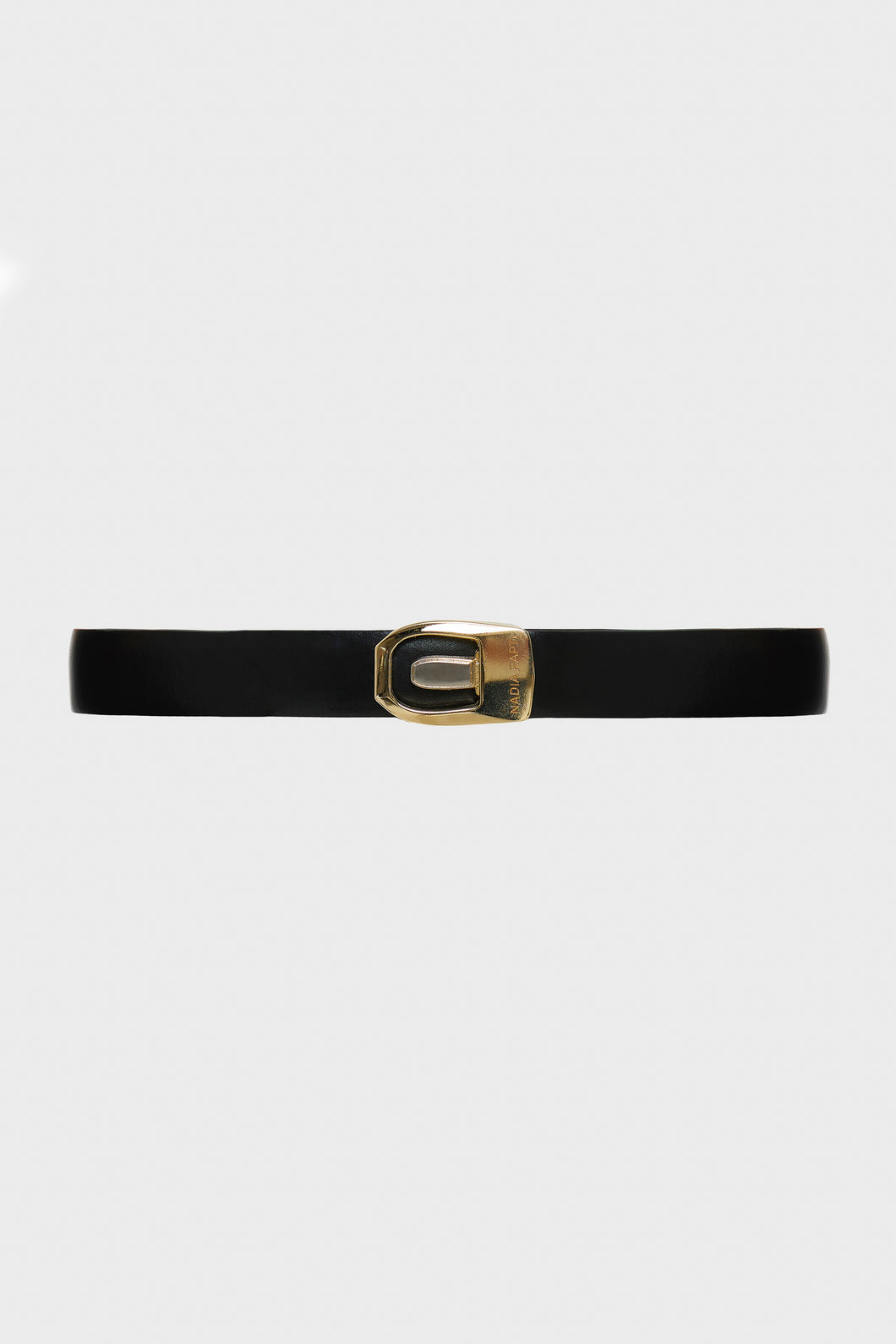 REI LEATHER BELT DOUBLE SIDED M/W BLACK
