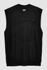 BASIC KNITTED VEST M/W BLACK