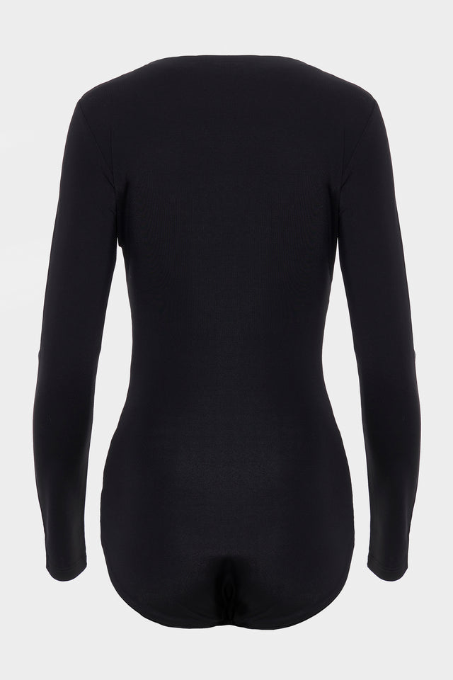 CLAUDIA LONGSLEEVE BODYSUIT BLACK