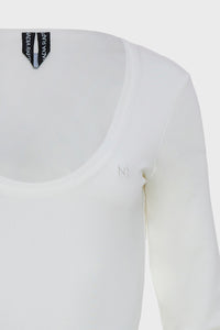 CLAUDIA LONGSLEEVE BODYSUIT OFF WHITE